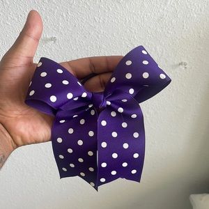 Purple cheer bow